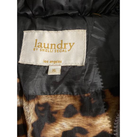Laundry by Shelli Segal long puffer coat women’s size XL black down filled - Picture 7 of 8